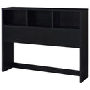 Westpark 49-inch Queen Bookcase Headboard Black