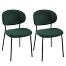 Boucle Dining Chairs, Dining Chairs With Metal Legs For Dining Room, Kitchen, Living Room by HouseOfZazla