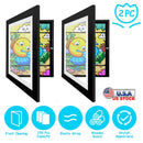 11.69x16.53in Kids Art Frame Front Opening Wooden Frame Artwork Display Storage Frame A3 Picture Frame Wall Display for Photo Art Projects Picture Chi