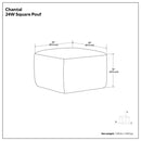 Chantal - Square Pouf by Unique Piece Furniture