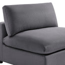 Cassandra - Armless Slipper Chair - Charcoal Gray by HouseOfZazla