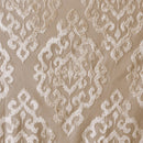 Knitted Jacquard Damask Total Blackout Grommet Top Curtain Panel by HouseOfZazla
