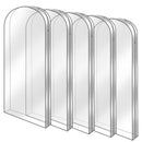 5 Pack 60In Garment Bag for Hanging Clothes Dustproof Waterproof Hanging Clothes Storage Bag Clear Transparent Suits Cover for Sweater Jacket Coat Dre
