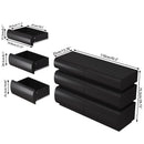 Minimalist Modern 6 Drawer Dresser, Handle Free Design With Wide Storage by Unique Piece Furniture