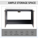 Contemporary Wall Mounted Bathroom Vanity With Resin Double Sink