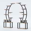 9 Tiered Indoor Plant Stand With 5 Adjustable Grow Lights by HouseOfZazla