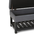 Cosmopolitan - Storage Ottoman Bench With Open Bottom by Unique Piece Furniture