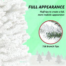 Flocked Christmas Tree with Faux Snow and Dense Branches