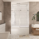Frameless Shower Door, Smooth Sliding Tracks by HouseOfZazla