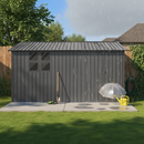 12x10 Ft Metal Garden Shed for Outdoor Storage by HouseOfZazla
