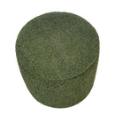 Elegant Round Storage Ottoman Upholstered