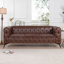 Square Arm Removable Cushion 3 Seater Sofa by Unique Piece Furniture