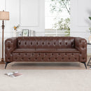 Square Arm Removable Cushion 3 Seater Sofa by Unique Piece Furniture