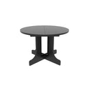 Dining Table For Farmhouse Kitchen Expandable Oval Table Top With Removable Leaf Trestle X Shaped Base - Black by HouseOfZazla
