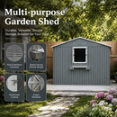 12x10 FT Outdoor Metal Storage Shed