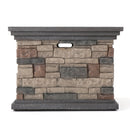 Fire Pit With Lightweight Concrete And Steel Frame