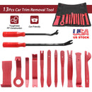 13 Pcs Car Trim Removal Tool Auto Door Panel Clip Dash Plastic Interior Radio Body Open Pry Kit
