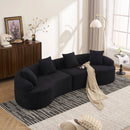 4 Seater Sofa With Fabric, 30D, 60 Hardness Full Sponge, 4 Pillow For Living Room, Home Furniture Sleeper Sectional Sofa For Apartment by Unique Piece Furniture