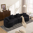 4 Seater Sofa With Fabric, 30D, 60 Hardness Full Sponge, 4 Pillow For Living Room, Home Furniture Sleeper Sectional Sofa For Apartment by HouseOfZazla