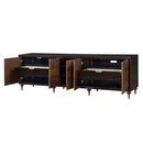Diya - Console Cabinet - Forged Bronze & Espresso