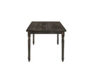 Claudia II - Weathered 7 Pieces Dining Room Set - Gray