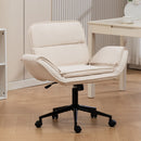 Criss Cross Swivel Desk Chair With Adjustable Armrests & Wheels For Home Office by HouseOfZazla