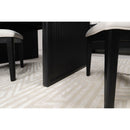 Mason - Removable Extension Leaf Dining Table - Black by HouseOfZazla