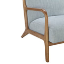 Mid-Century Style Lounge Chair With Upholstered Seat by HouseOfZazla