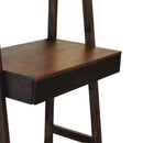 Ladder Desk, Ladder Style Display Shelf - Natural Wood / Brown by HouseOfZazla