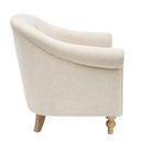 Fayette - Tufted Accent Arm Chair - Cream by HouseOfZazla