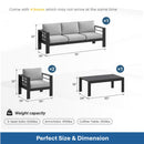 Outdoor Patio Set With All-Weather Thick Cushions by HouseOfZazla