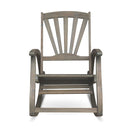 Outdoor Reclining Rocking Chair - Gray