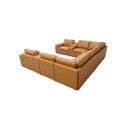 Upholstered Large Arms Sectional With Recliner Seats