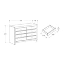 Lucille - 5 Piece Bedroom Set With Storage Drawers And Bookcase Headboard by HouseOfZazla