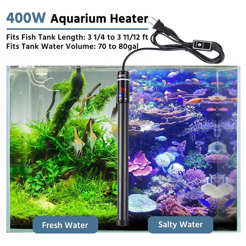 AquaBasik 400W Aquarium Heater for 75 Gallon Tank