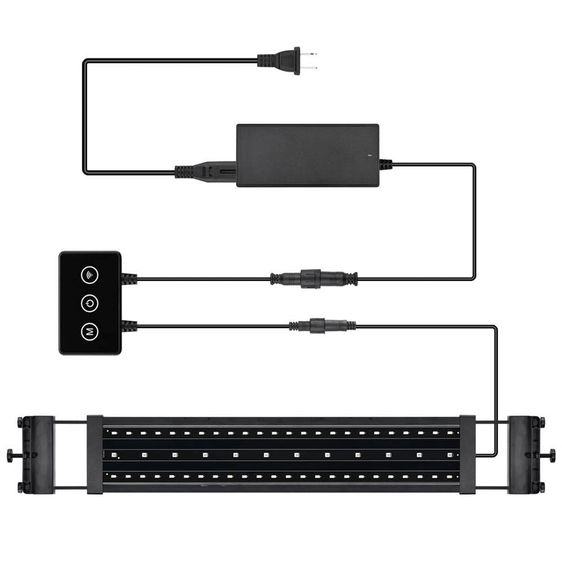 Yescom 24" Full Spectrum LED Aquarium Light APP WIFI for Plants & Fish