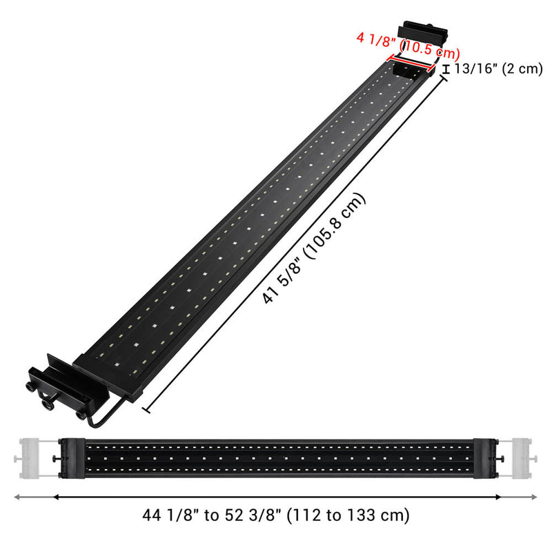 Yescom 48" Full Spectrum LED Aquarium Light APP WIFI for Plants & Fish