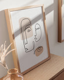 Warm abstract faces