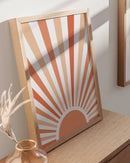 Peach rising sun