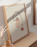 Blush abstract face