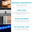 24 Inch Cigar Humidor Electric Humidor Silver Steel X51256