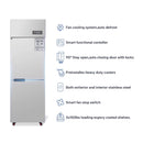24-Inch Commercial 15 Cu.Ft Stainless Steel Reach-In Refrigerator With Two Split Doors (SAK67230)