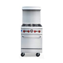 24-Inch Commercial 151K BTU 4-Burner Stainless Steel Freestanding Gas Range (SAK70931)
