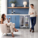 24 Inch Dual Zone Wine Fridges Cooler Beverage Refrigerator W51115