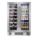 24 Inch Dual Zone Wine Fridges Cooler Beverage Refrigerator W51115