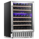 24 Inch Wooden Shelves Built-in Wine Fridges Cooler Beverage Refrigerator W51145B