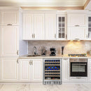 24 Inch Wooden Shelves Built-in Wine Fridges Cooler Beverage Refrigerator W51145B