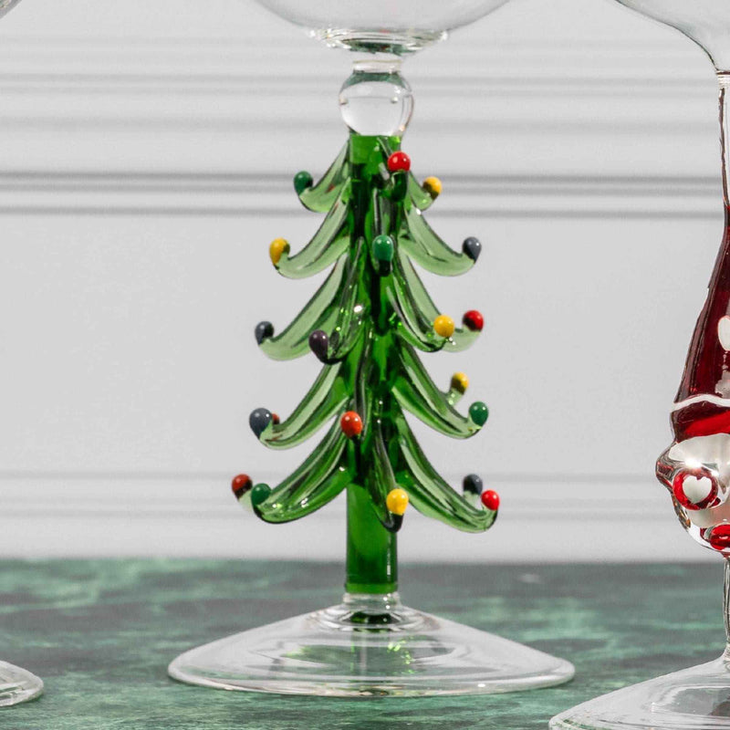 3D Christmas Tree Wine Glasses, photo 2 of 9