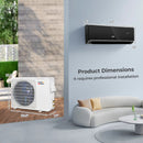 Energy Star Certified 24000 BTU 21 SEER2 208-230V Mini Split Air Conditioner and Heater Black Wifi Enabled by LJGDeals