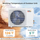 Energy Star Certified 24000 BTU 21 SEER2 208-230V Mini Split Air Conditioner and Heater Black Wifi Enabled